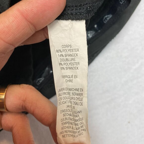 L.L. Bean Skort Skirt Women's M Reg. Black Stretch Pleated Tennis Pull On - Picture 5 of 6